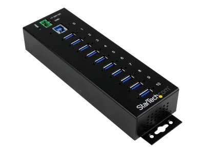 Startech : HUB USB 3.0 INDUSTRIEL 10 PORTS avec PROTECTION CONTRE ESD (DES)