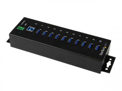 Startech : HUB USB 3.0 INDUSTRIEL 10 PORTS avec PROTECTION CONTRE ESD (DES)