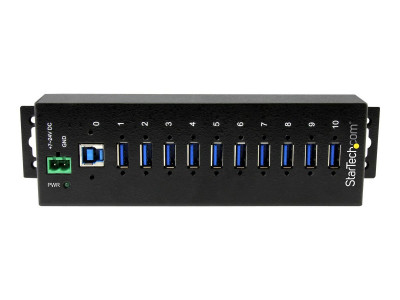 Startech : HUB USB 3.0 INDUSTRIEL 10 PORTS avec PROTECTION CONTRE ESD (DES)