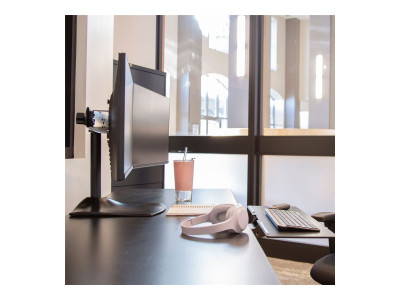 Ergotron : DOUBLE MONITOR HORZ STAND BLACK