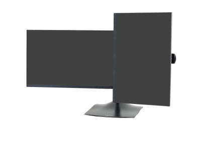 Ergotron : DOUBLE MONITOR HORZ STAND BLACK