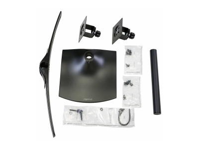 Ergotron : DOUBLE MONITOR HORZ STAND BLACK