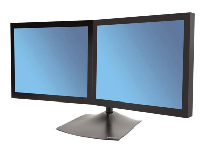 Ergotron : DOUBLE MONITOR HORZ STAND BLACK
