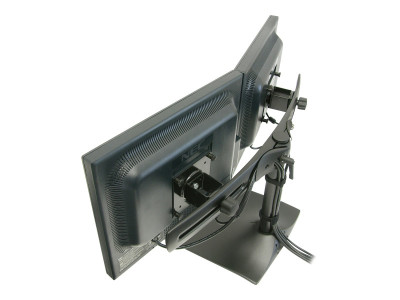 Ergotron : DOUBLE MONITOR HORZ STAND BLACK