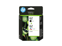 HP : Cartouche Encre NO 62 B/C/M/Y COMBO 2-pack BLISTER