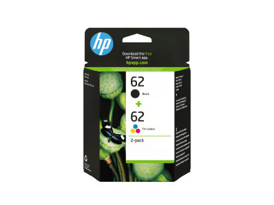 HP : Cartouche Encre NO 62 B/C/M/Y COMBO 2-pack BLISTER