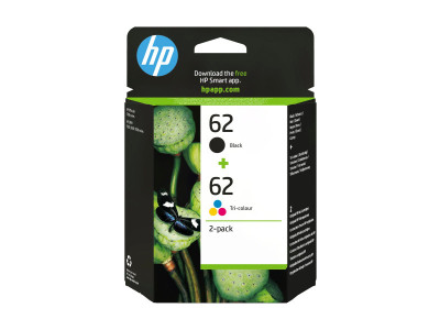 HP : Cartouche Encre NO 62 B/C/M/Y COMBO 2-pack