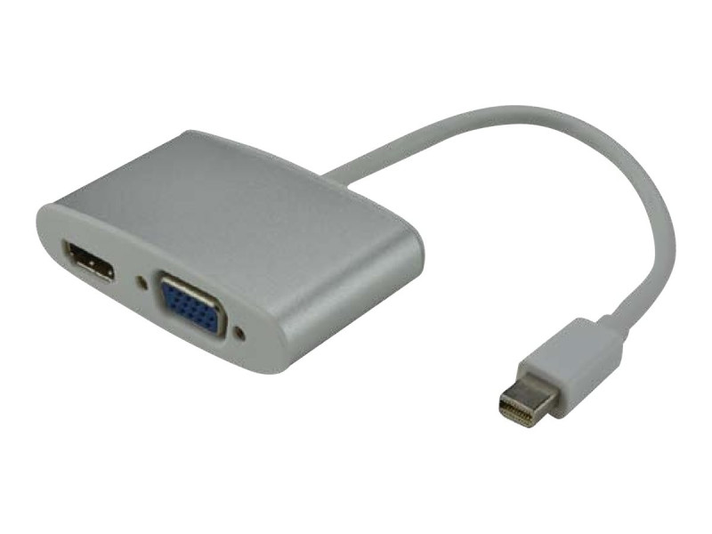 MCL Samar : MINI DISPLAYPORT MALE 1X HDMI + 1X VGA FEMALE ADAPTER