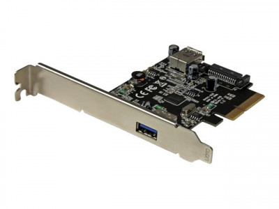 Startech : CARTE PCIE A 2 PORTS USB 3.1 - 1 externe 1 interne - USB-A