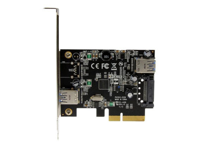 Startech : CARTE PCIE A 2 PORTS USB 3.1 - 1 externe 1 interne - USB-A
