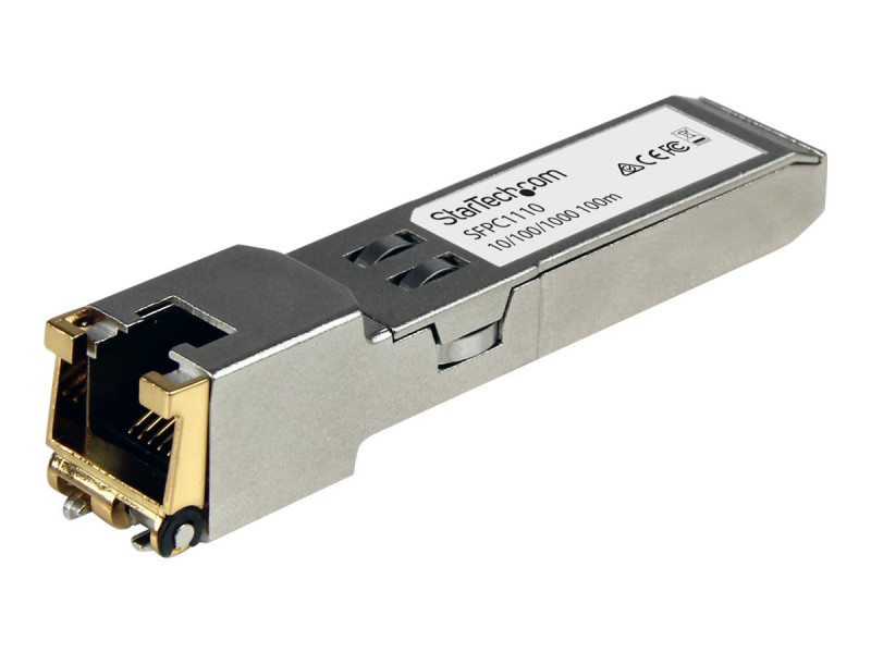 Startech : RJ45 GIGABIT COPPER SFP TRANSCE module _ MINI-GBIC 100M