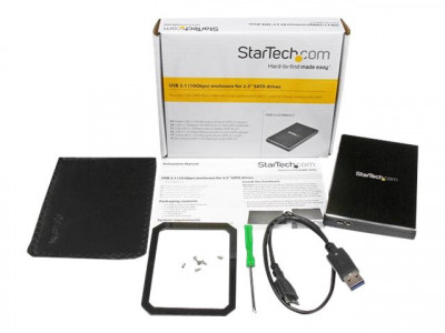 Startech : BOITIER USB 3.1 pour HDD / SSD SATA III de 2 5 - ALUMINIUM