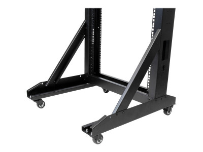 Startech : BATI RACK 42U 2 MONTANTS en ACIER ROBUSTE avec ROULETTES (29.50kg)