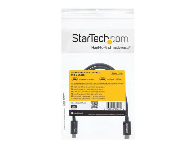 Startech : CABLE THUNDERBOLT 3 (40 GB/S) USB-C de 50 CM - M/M