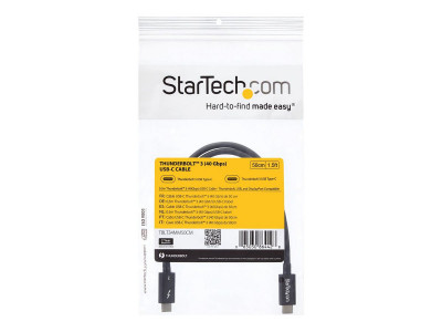 Startech : CABLE THUNDERBOLT 3 (40 GB/S) USB-C de 50 CM - M/M