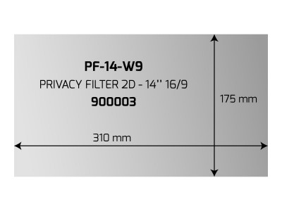 Port Technology : PROFESSIONAL PRIVACY FILTER 2D 14 INCHES 16/9