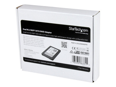 Startech : ADAPTATEUR 2X SSD M.2 NGFF VERS SATA 2 5 avec RAID et TRIM