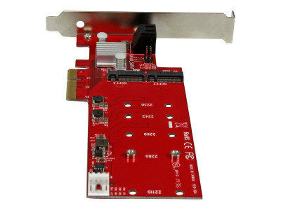 Startech : CARTE CONTROLEUR PCIE RAID 2X SSD M.2 NGFF et 2 PORTS SATA III