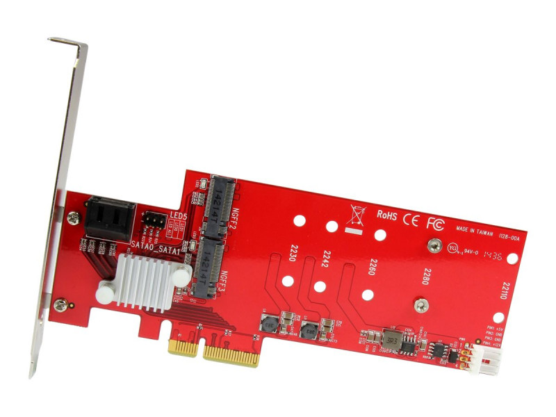 StarTech.com Carte contrôleur PCIe 3.0 x8 vers double SSD M.2 NVMe