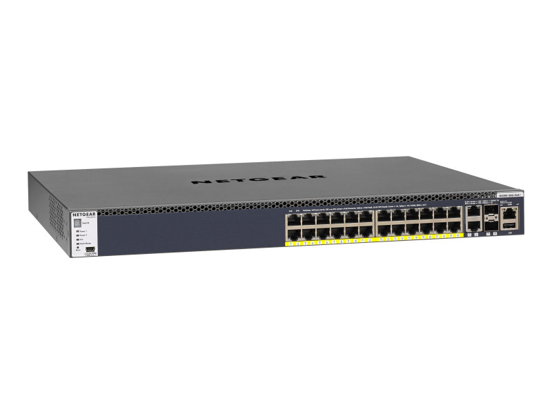 Netgear : M4300-28G-POE+STCKL MGD SWITCH APS1000W (7.26kg)