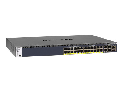 Netgear : M4300-28-PORT GB POE+SWITCH APS550W STACKABLE MANAGED