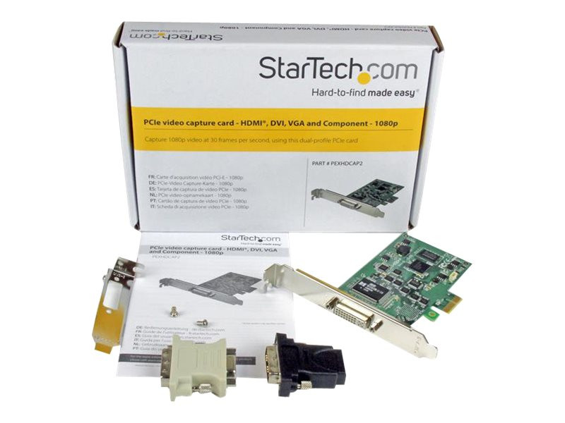 Startech : CARTE D ACQUISITION VIDEO HD PCIE - HDMI DVI VGA COMPOSANTE