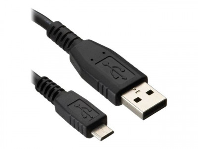DLH : CABLE MICRO USB 1M BLK ALL DEVICES CHAR BY MUSB