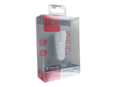 DLH : CAR CHARGERS LOW POWER UNI 12W USB pour TAB OR TWO SMARTPH