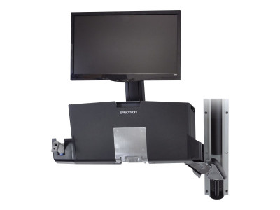 Ergotron : SV SIT STAND COMBO ARM WORKSURFACE POLISHED