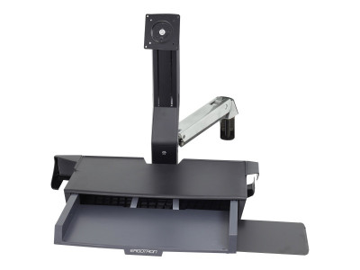 Ergotron : SV SIT STAND COMBO ARM WORKSURFACE POLISHED