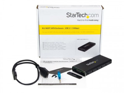 Startech : BOITIER USB 3.1 pour SSD SATA M.2 NGFF avec cable USB-C