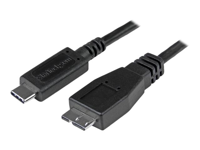 Câble plat micro USB vers USB (3m) - Noir