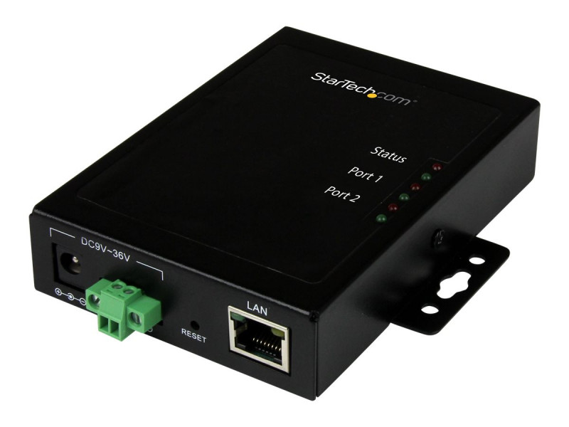 Startech : SERVEUR de PERIPHERIQUES 2 PORTS SERIE VERS IP ETHERNET