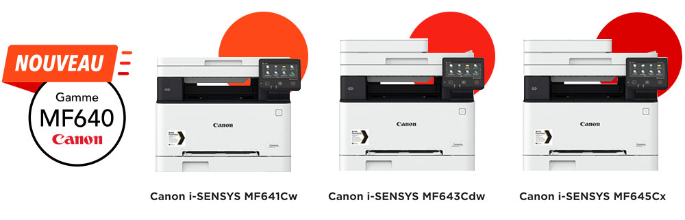 Canon i-sensys MF643Cdw de la nouvelle gamme Canon MF640