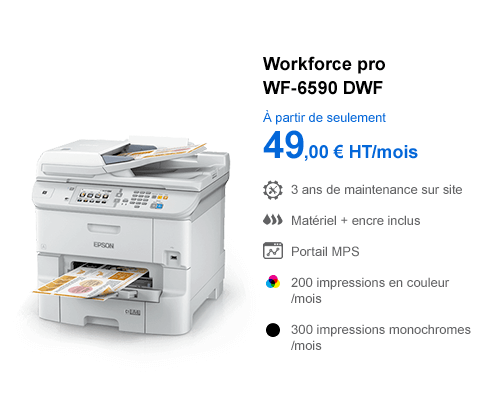 Epson Print365 - Forfait impression tout compris pour Workforce Pro